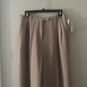 Worthington JC Penney Khaki-colored Pleated Slacks